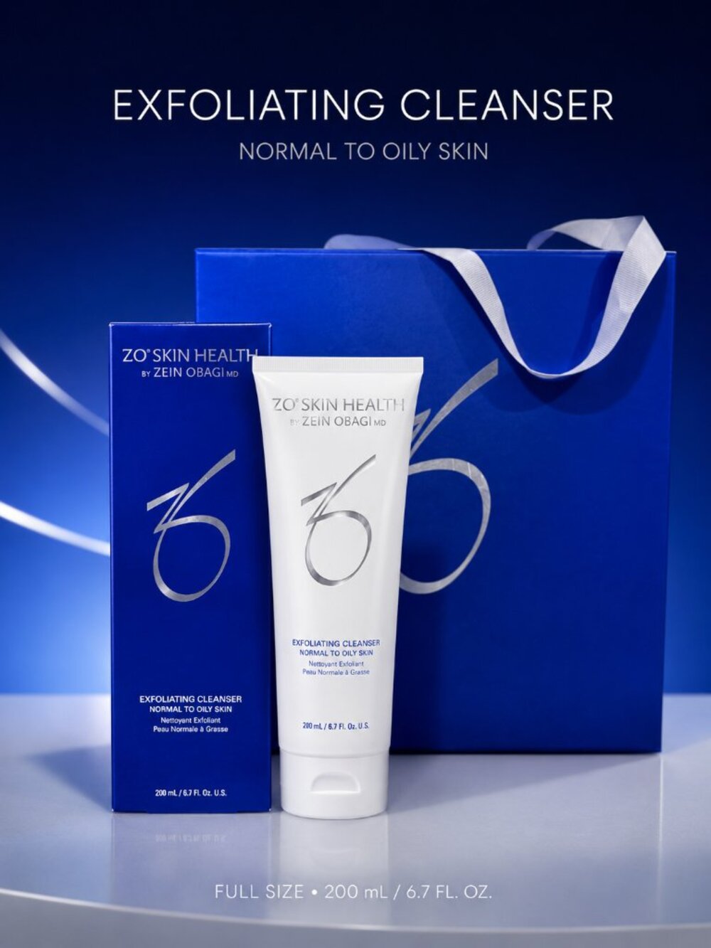 ZO Skin Health Exfoliating Cleanser 6.7 oz Full Size New Sealed Exp 2028